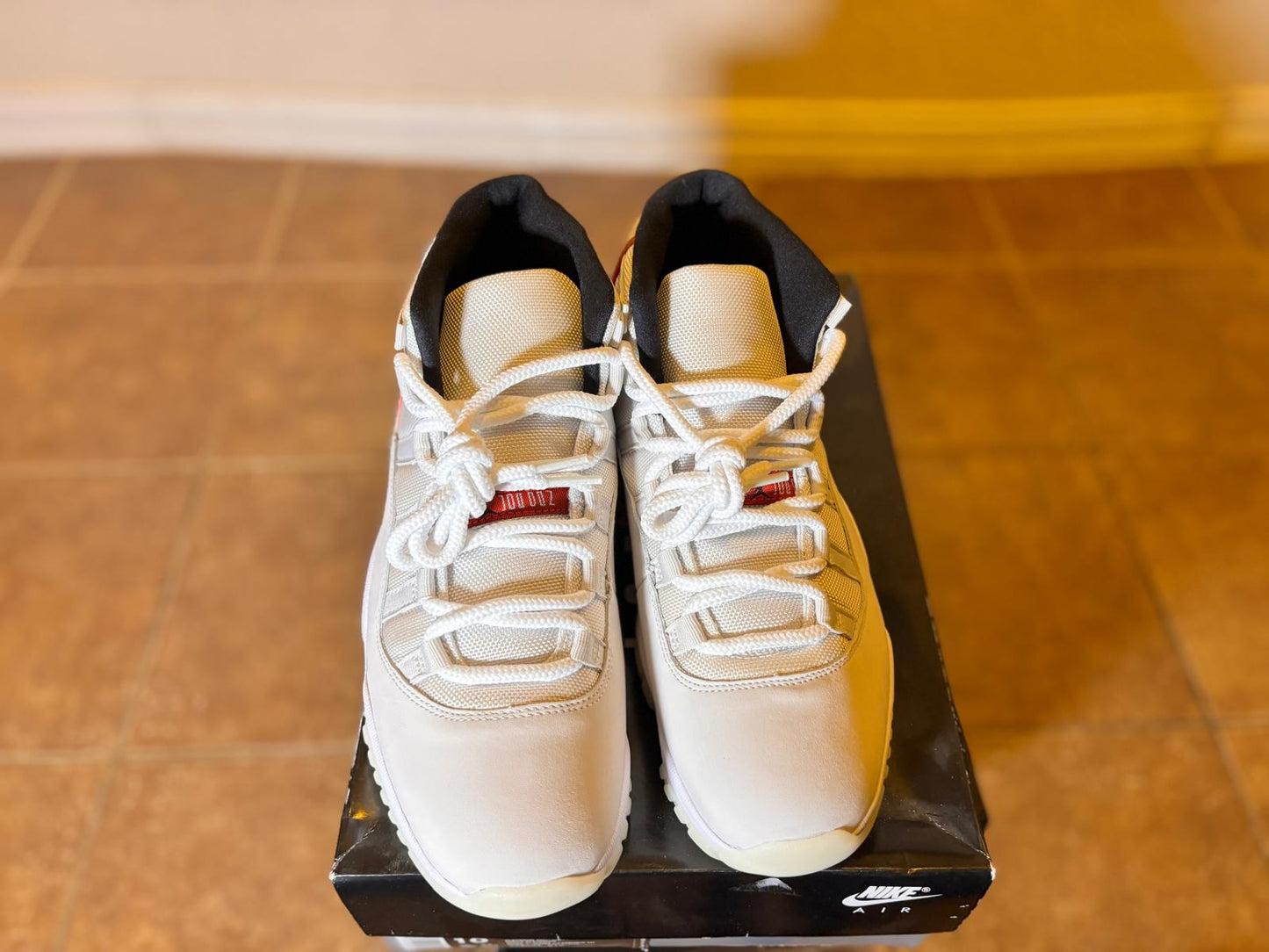 Air Jordan 11 Retro “Platinum Tint / University Red” – Size 10.5 (Deadstock / Brand New)